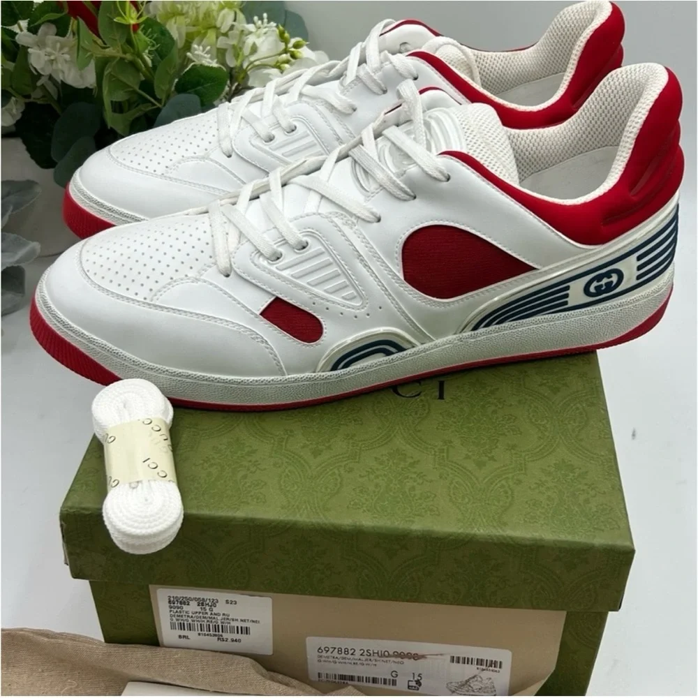 Gucci, low top basket sneaker size 15 made in Italy